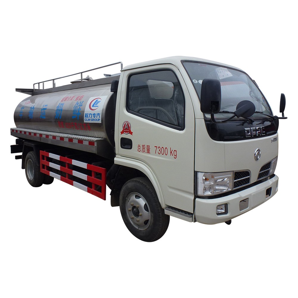 Dongfeng 5 Cbm รถบรรทุกถังอาหารเหลว