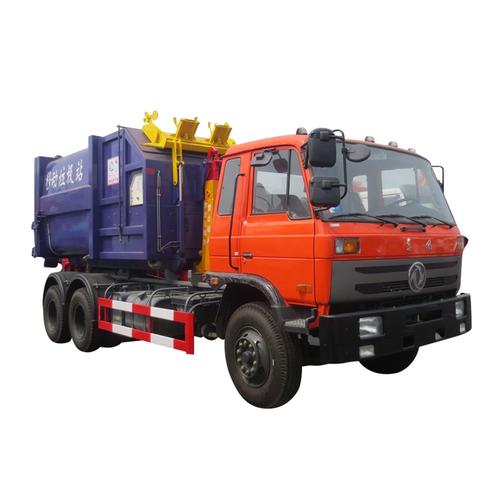 Dongfeng 16 Cbm Roll Off รถบรรทุกขยะ