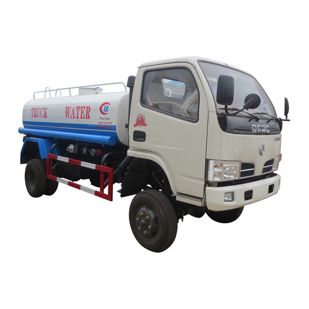 Dongfeng 4 * 4 รถบรรทุกถังน้ำ 3000 ลิตร