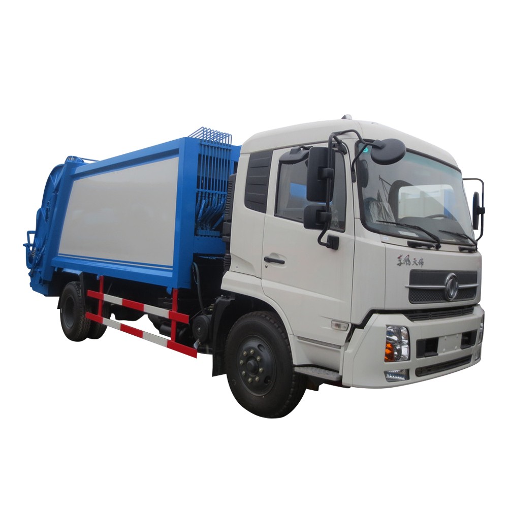 Dongfeng 10 Cbm รถยกตู้คอนเทนเนอร์ขยะ
